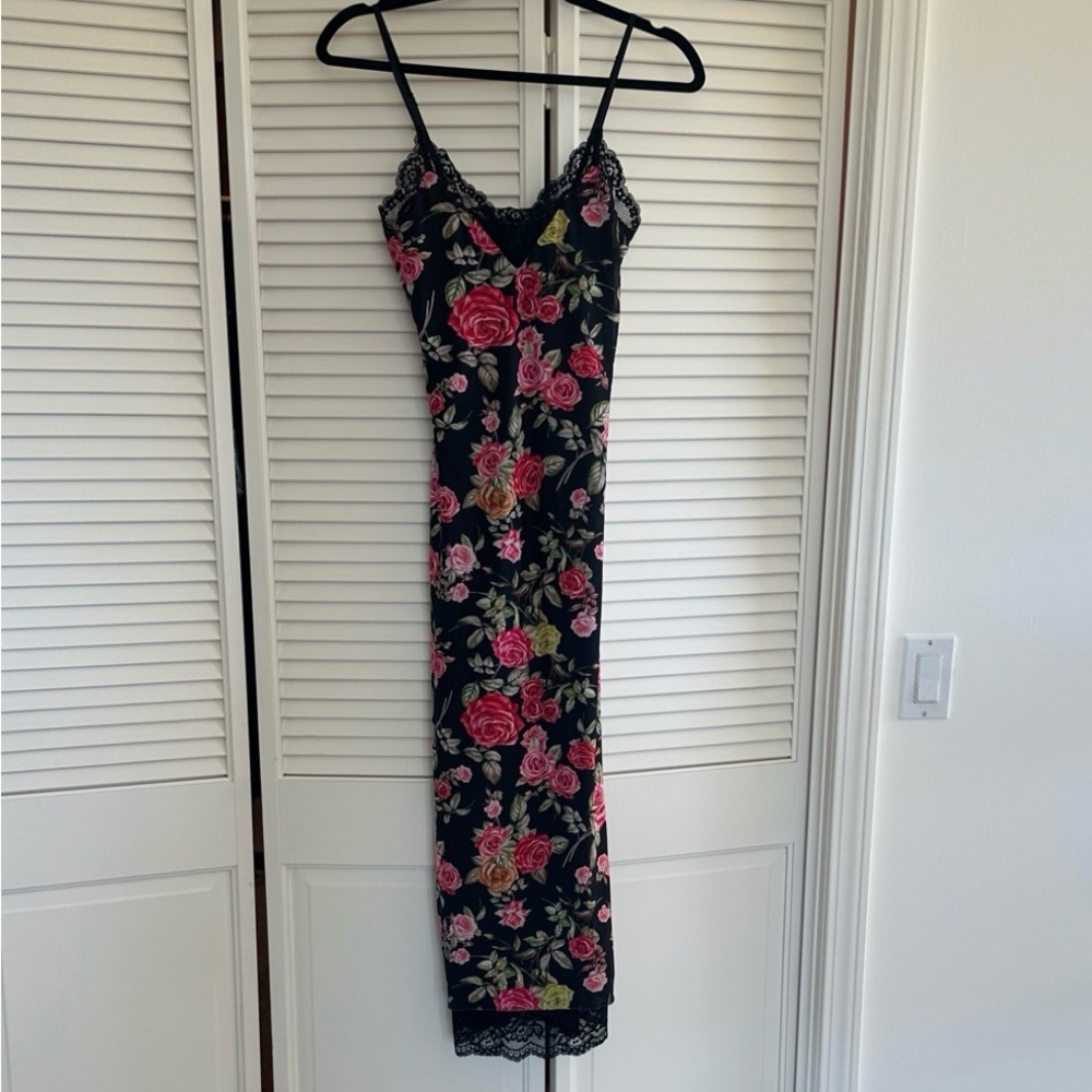 AFRM Black Lace Detail Dress